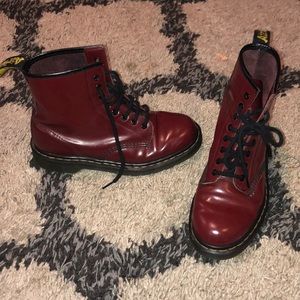 Red Dr martens